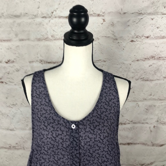 NWOT RVCA Sheer Tank Top Blouse Sz Medium - Picture 2 of 7